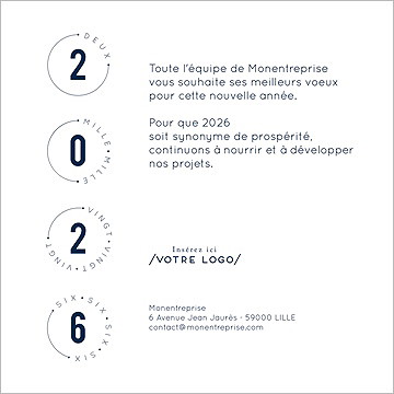 Carte de voeux virtuelle image entreprise design entreprise