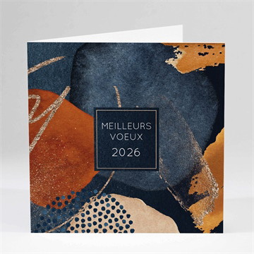 Carte de voeux artiste peintre