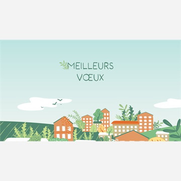 Carte de voeux virtuelle vidéo entreprise engagement