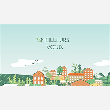 Carte de voeux virtuelle vidéo entreprise engagement