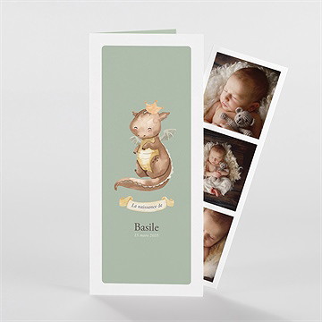 Faire-part naissance dragon