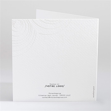 Carte de voeux citation - Dos de la carte