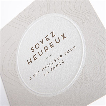 Carte de voeux citation - Détail de la carte