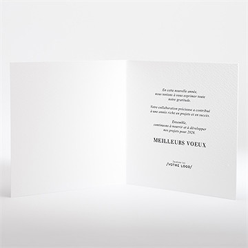 Carte de voeux jardinier - Intérieur de la carte