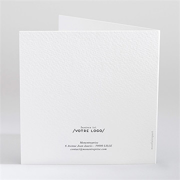 Carte de voeux jardinier - Dos de la carte