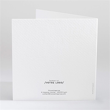 Carte de voeux restaurant - Dos de la carte