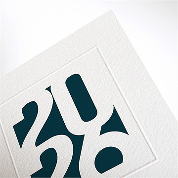 Carte de voeux une nouvelle année - Intérieur de la carte