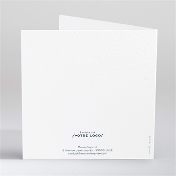 Carte de voeux une nouvelle année - Dos de la carte