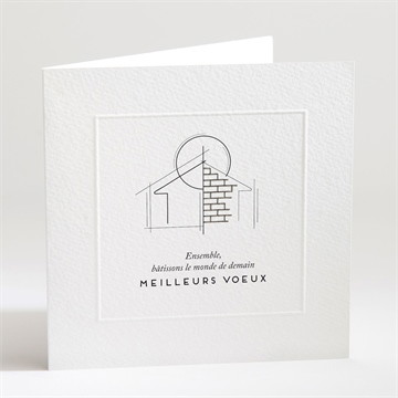 Carte de voeux entreprise batiment