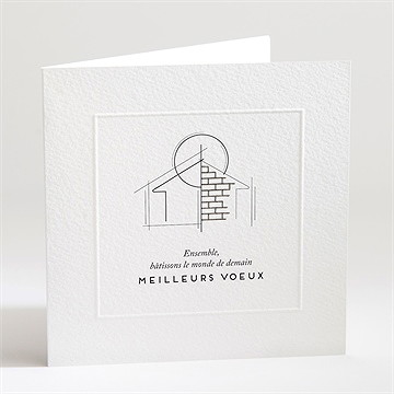 Carte de voeux entreprise batiment