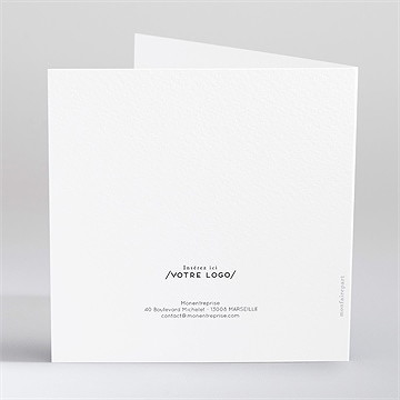 Carte de voeux opticien - Dos de la carte