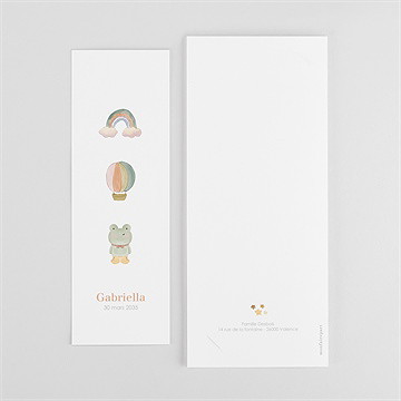 Remerciement naissance mes petits dessins - Dos du faire-part