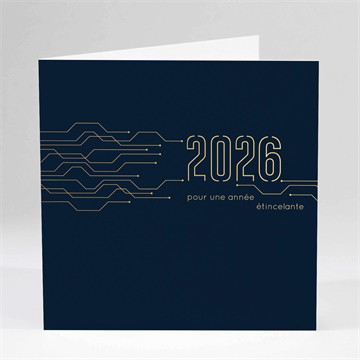 Carte pliée - carré