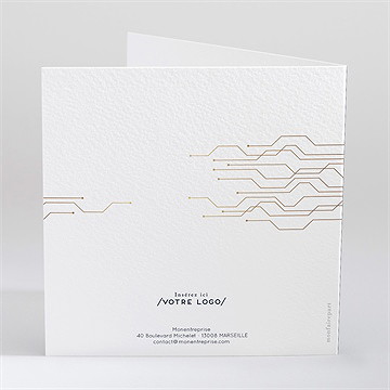 Carte de voeux informatique - Dos de la carte