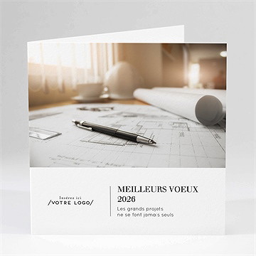 Carte de voeux batiment
