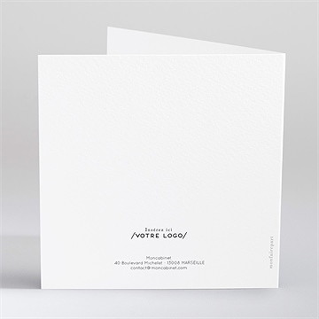 Carte de voeux orthodontiste - Dos de la carte