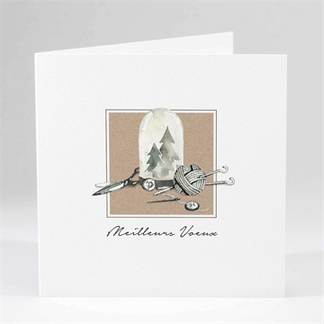 Carte de voeux couture