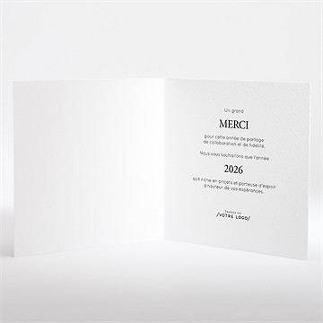 Carte de voeux elegante - Intérieur de la carte