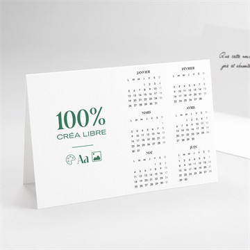 Carte pliée - paysage