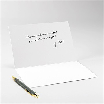 Carte de voeux professionnel calendrier - Intérieur de la carte