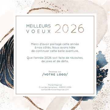 Carte de voeux virtuelle image entreprise design inspiration