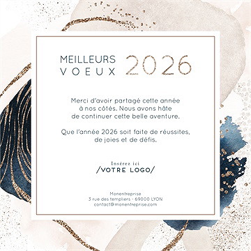 Carte de voeux virtuelle image entreprise design inspiration