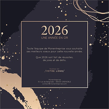 Carte de voeux virtuelle image entreprise nouvelle année