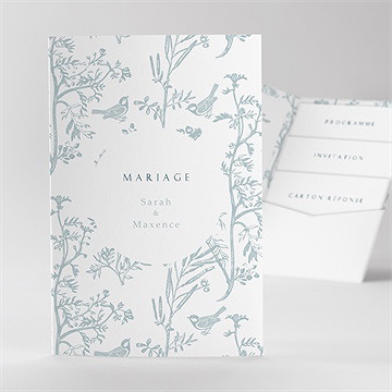 Faire-part mariage jouy exclusif pocketfold