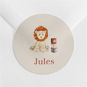 Sticker naissance mon petit lion