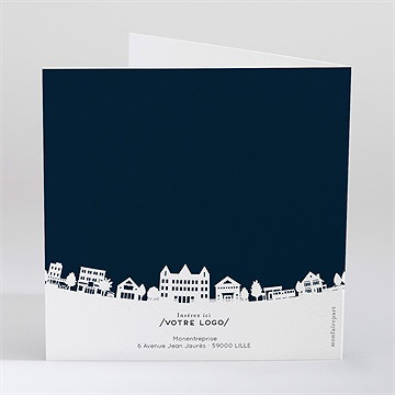 Carte de voeux immobilier - Dos de la carte