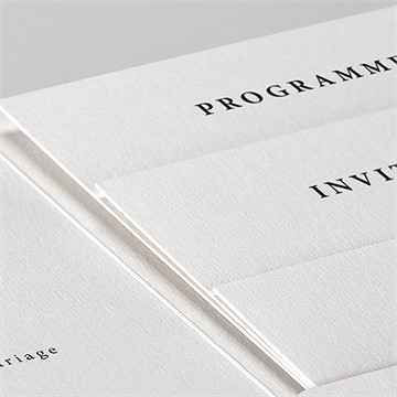 Faire-part mariage sublime pocketfold - Détail du faire-part