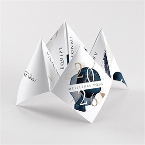Carte de voeux artiste origami