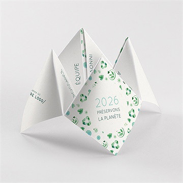 Carte de voeux écologique origami
