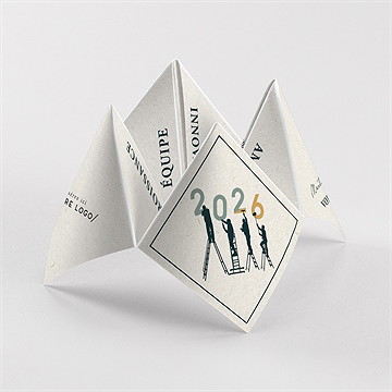 Carte de voeux artisan origami