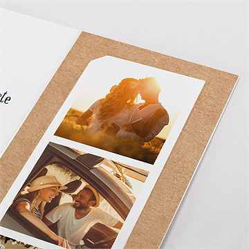 Faire-part mariage notre moment photomaton - Détail du faire-part