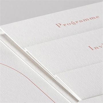 Faire-part mariage tendre capsule pocketfold - Détail du faire-part