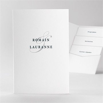 Faire-part mariage en relief pocketfold