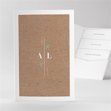 Faire-part mariage let love grow ! pocketfold