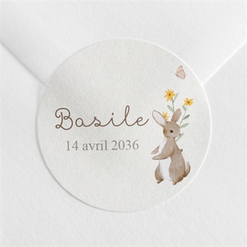 Sticker naissance la clé des champs