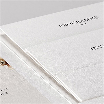 Faire-part mariage en automne - Détail du faire-part