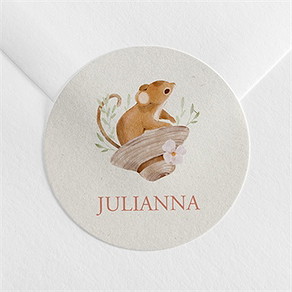 Sticker naissance ma petite souris