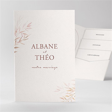 Faire-part mariage poésie boheme pocketfold