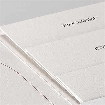 Faire-part mariage poésie boheme pocketfold - Détail du faire-part