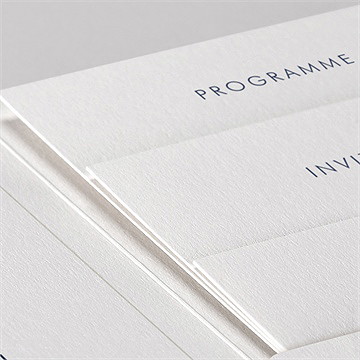 Faire-part mariage esperluette pocketfold - Détail du faire-part