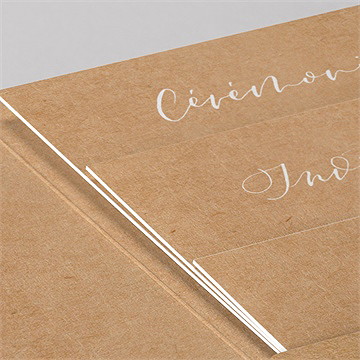 Faire-part mariage photomaton pocketfold - Détail du faire-part