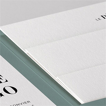Faire-part mariage annonce minimaliste - Détail du faire-part
