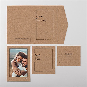 Faire-part mariage se rejoindre - Vue ensemble extérieur