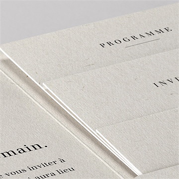 Faire-part mariage absolument pocketfold - Détail du faire-part