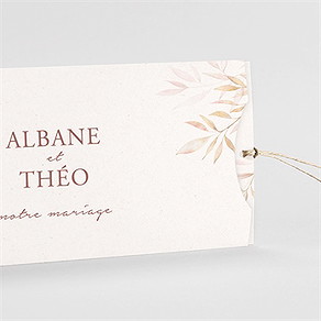 Faire-part mariage poésie boheme pochette duo