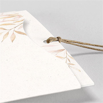 Faire-part mariage poésie boheme pochette duo - Détail du faire-part